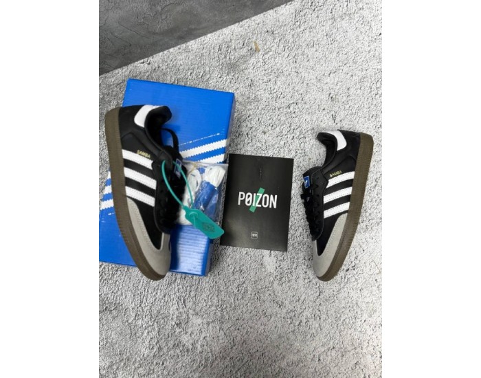 Adidas Samba Vegan Black White Grey