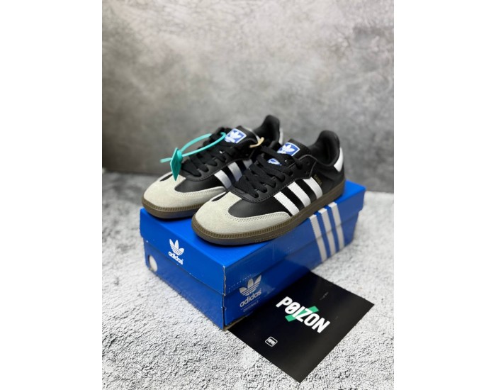 Adidas Samba Vegan Black White Grey