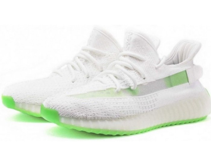 Adidas Yeezy Boost 350 V2 White Green Big Size