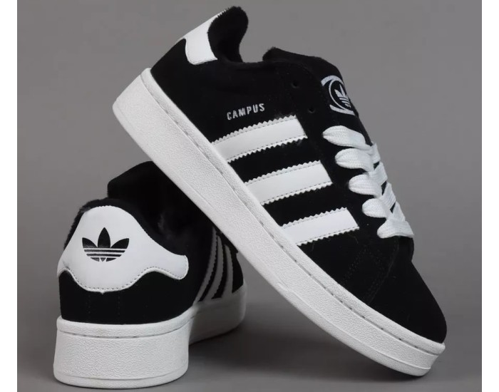 Adidas Campus 00s Core Black с мехом