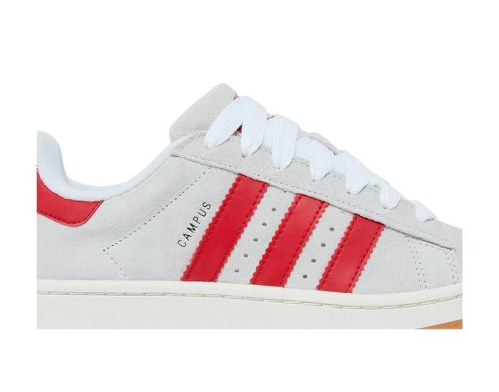 Adidas Campus 00s Crystal White Scarlet