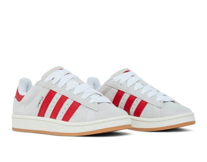 Adidas Campus 00s Crystal White Scarlet