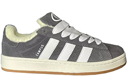 Adidas Campus 00s Deep Grey White с мехом