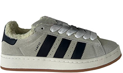 Adidas Campus 00s Crystal White Core Black с мехом