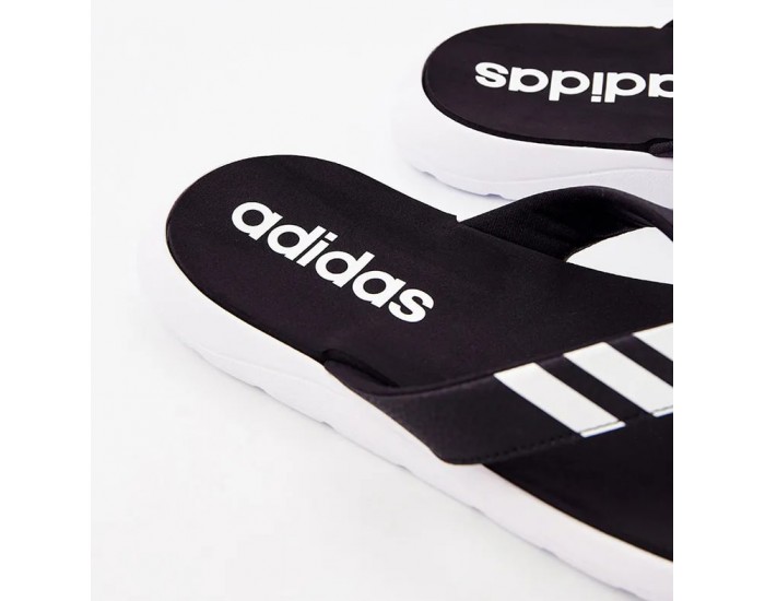 Adidas Comfort Flip Flop белые с черным