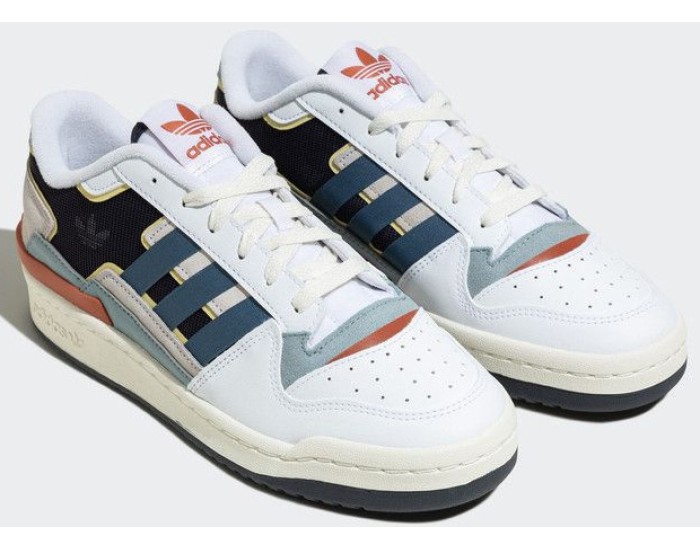 Adidas Forum Exhibit Low White Blue Red