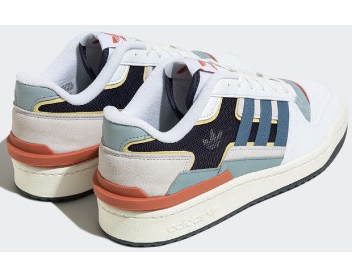 Adidas Forum Exhibit Low White Blue Red