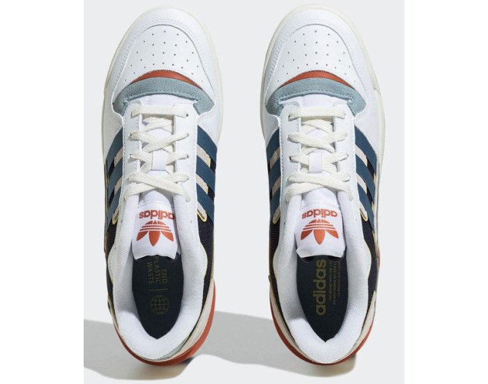 Adidas Forum Exhibit Low White Blue Red