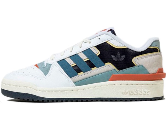 Adidas Forum Exhibit Low White Blue Red