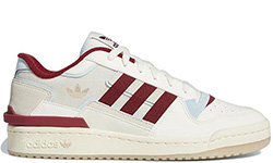 Adidas Forum Exhibit Low White Burgundy