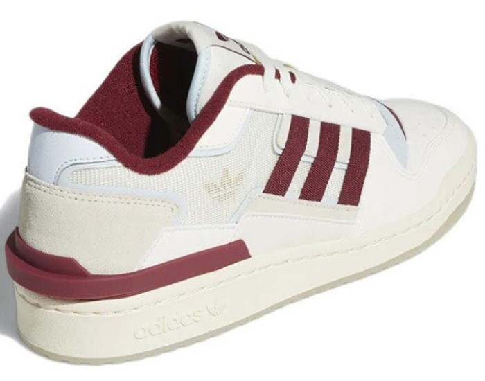 Adidas Forum Exhibit Low White Burgundy