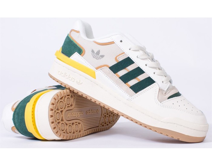 Adidas Forum Exhibit Low White Green Yellow