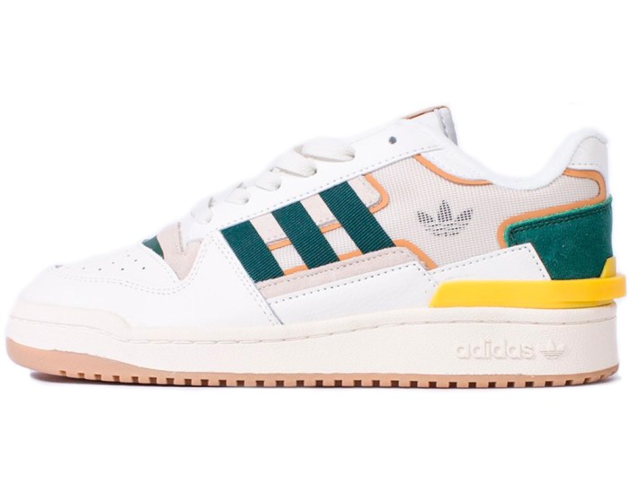 Adidas Forum Exhibit Low White Green Yellow