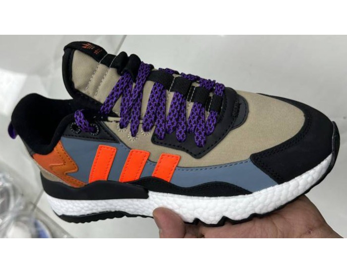 Adidas Nite Jogger Black Grey Orange Purple