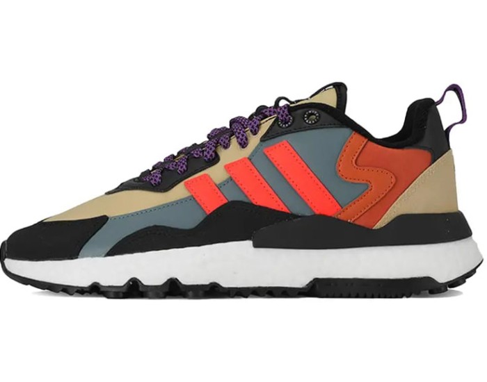 Adidas Nite Jogger Black Grey Orange Purple