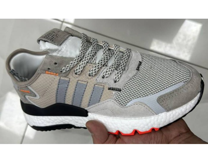Adidas Nite Jogger Grey Orange серые