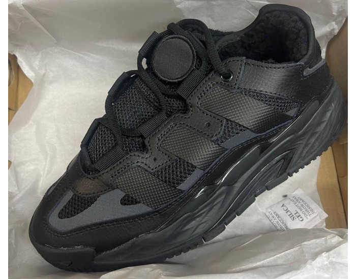 Adidas Niteball All Black с мехом