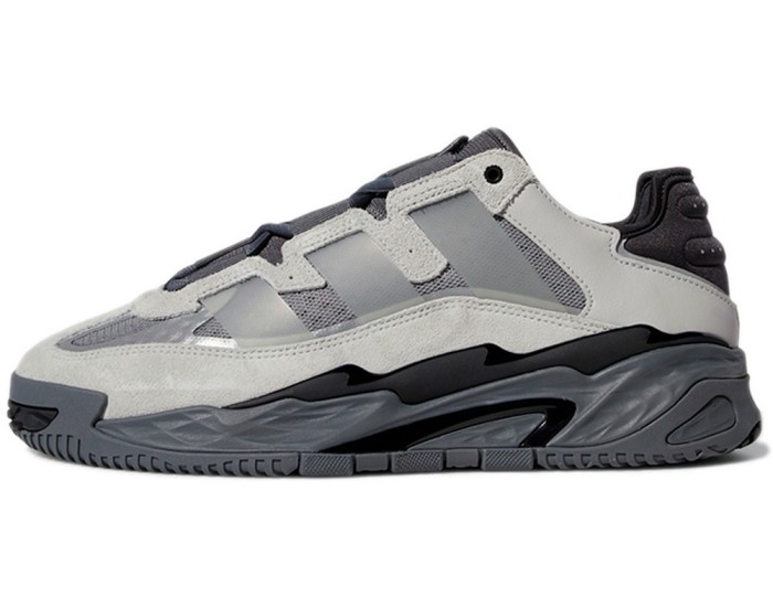 Adidas Niteball Grey Black с мехом