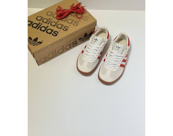 Adidas Samba OG Crystal White Preloved Red