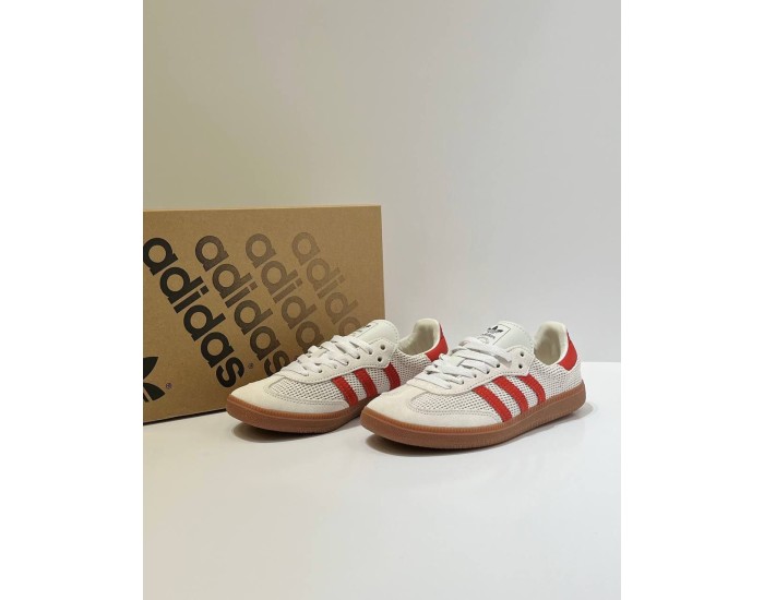 Adidas Samba OG Crystal White Preloved Red