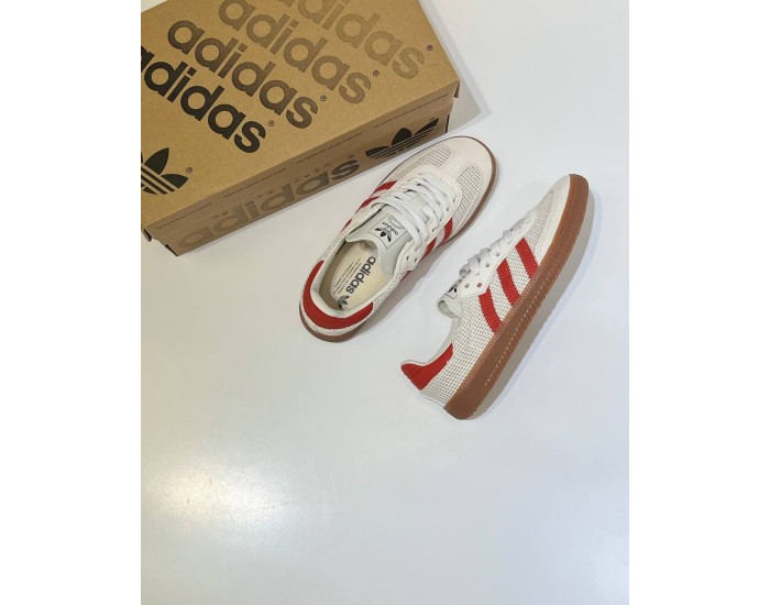 Adidas Samba OG Crystal White Preloved Red
