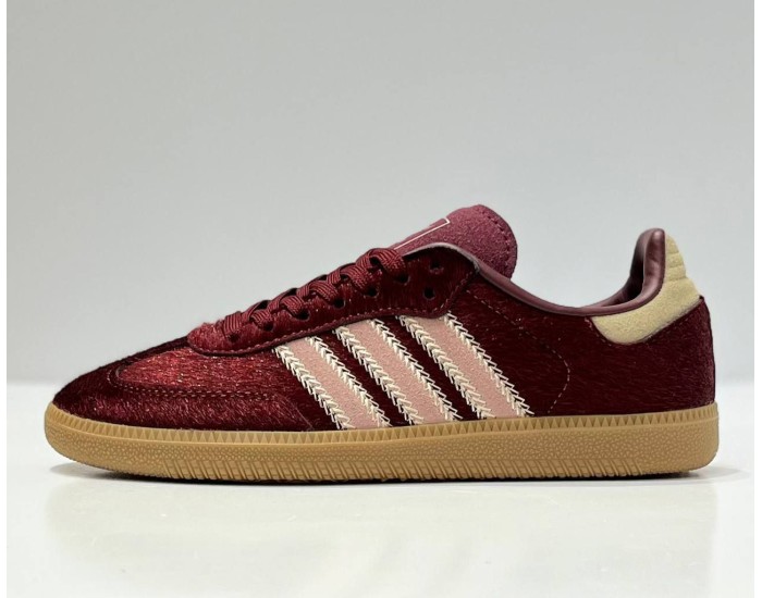 Adidas Samba OG Maroon Sand Strata Pony