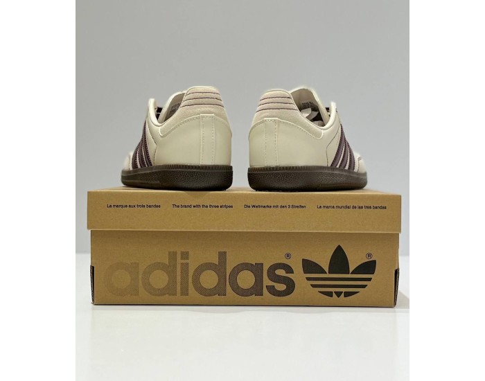 Adidas Samba OG Wonder White Maroon