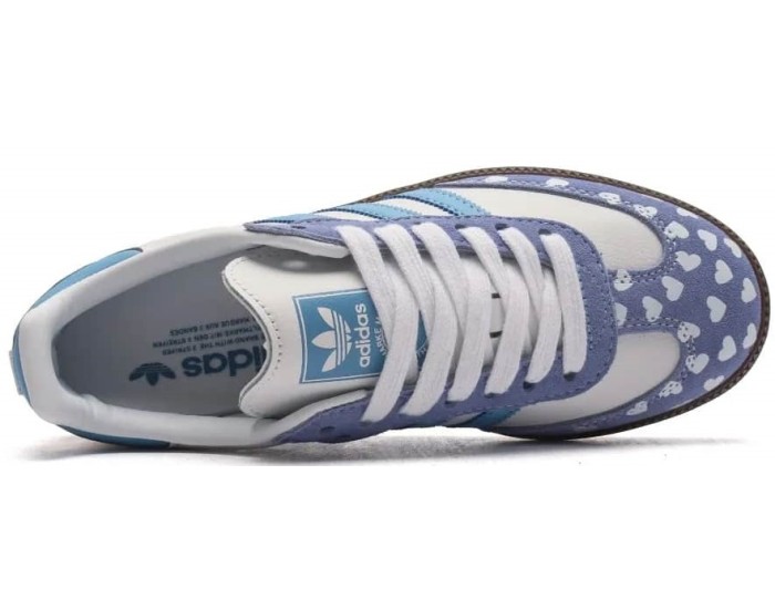 Adidas Samba x Comme Des Garcons Blue Hearts