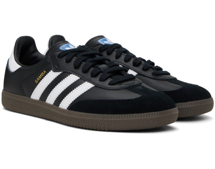 Adidas Samba Black White Leather