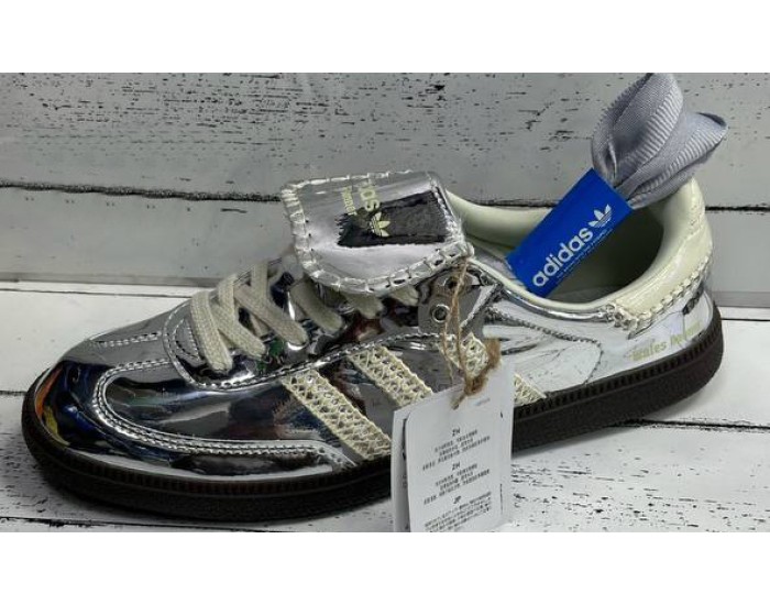 Adidas Samba x Wales Bonner Silver Metallic Gum