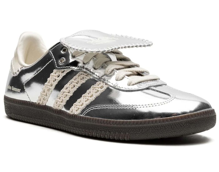 Adidas Samba x Wales Bonner Silver Metallic Gum