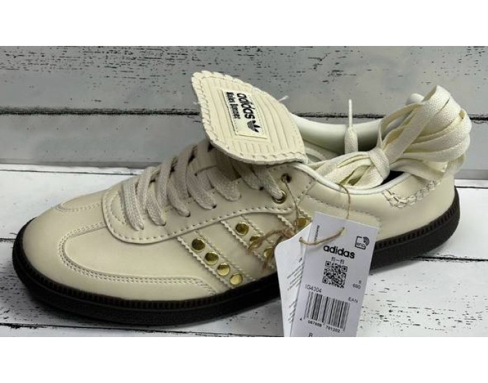 Adidas Samba x Wales Bonner Studded Pack Cream Gold